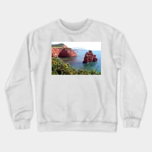 Ladram Bay Jurassic Coast Devon England Crewneck Sweatshirt